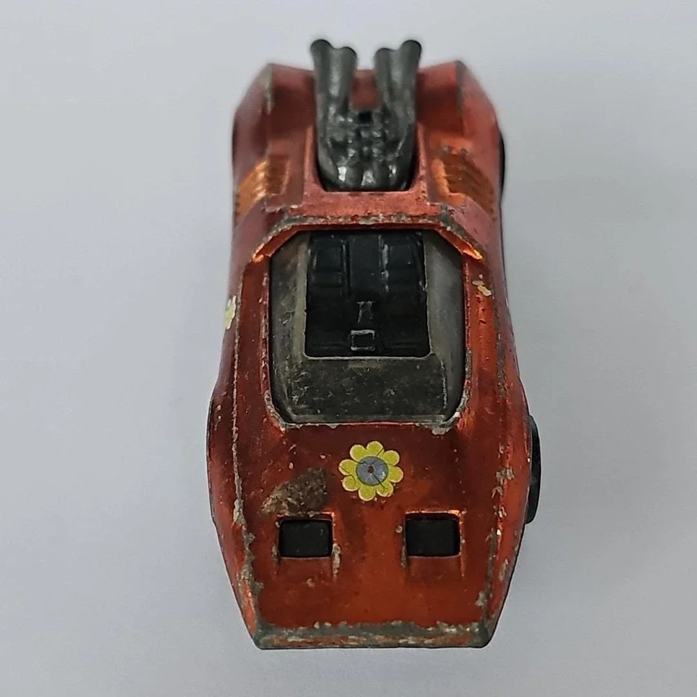 1969 Hot Wheels Peeping Bomb Orange Spectraflame Redline USA Diecast Car Vintage